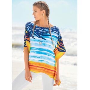 Lilly Pulitzer Rowan Silk Caftan Top - XXS/XS